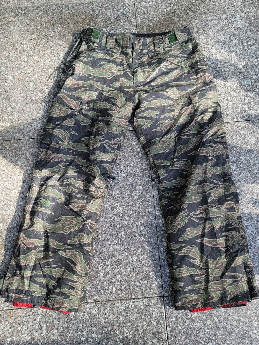 North Face camo snow pants